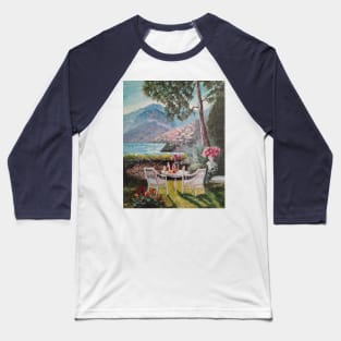 Lunch at Lake Como Baseball T-Shirt